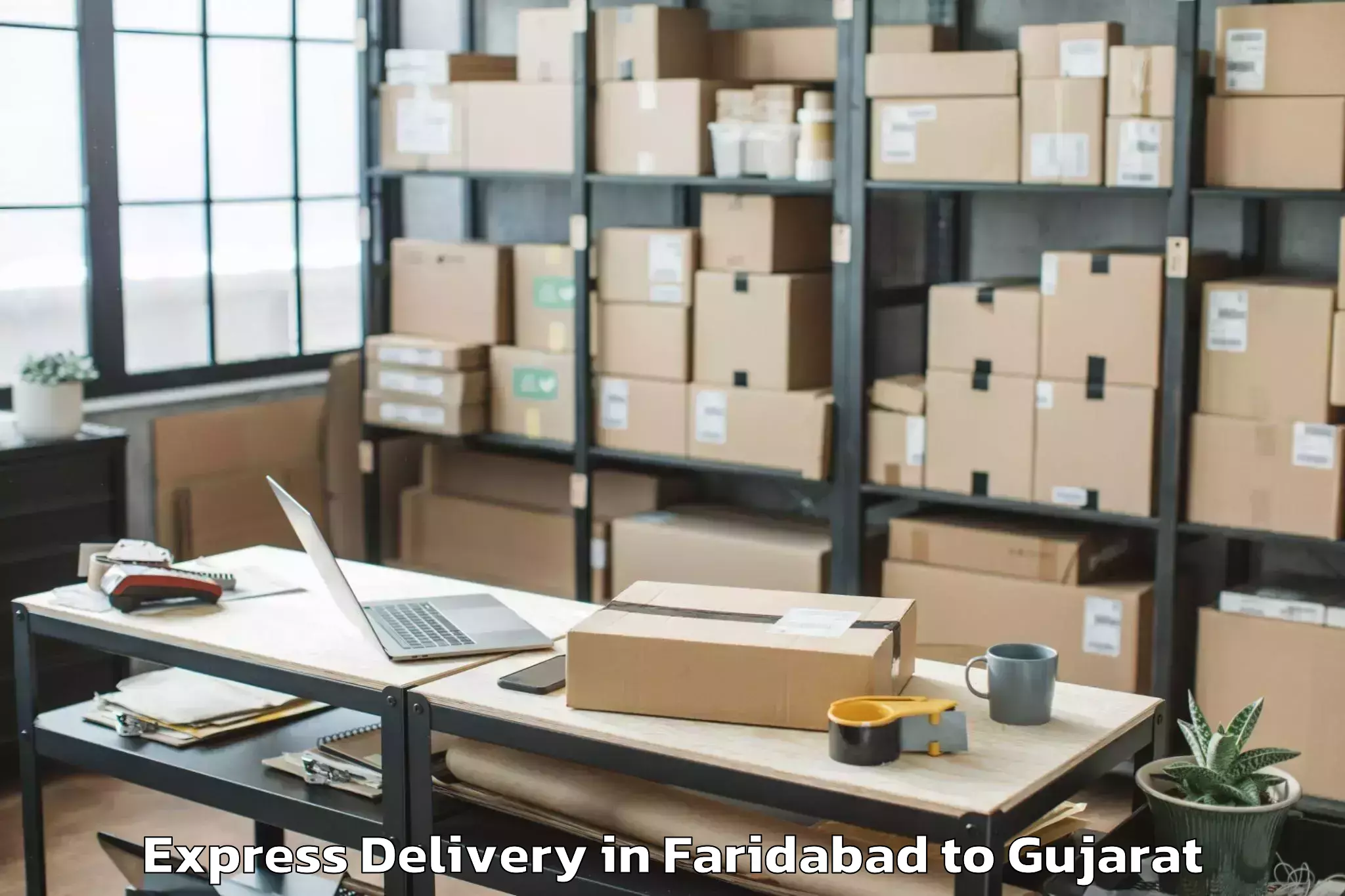 Get Faridabad to Siddhapur Express Delivery